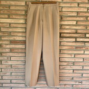 Vintage Pendleton Wool Tan Khaki High Rise Women’s Suit Pants Trousers Size 6